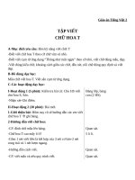 Giáo án Tiếng Việt 2 tuần 23 bài: Tập viết  Chữ hoa T