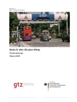 Tài liệu giảng dạy Quản lý nhu cầu giao thông