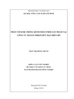 PHÂN TÍCH HỆ THỐNG KÊNH PHÂN PHỐI SẢN PHẨM TẠI  CÔNG TY TRÁCH NHIỆM HỮU HẠN BIỂN HỒ   