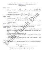 Đề thi học sinh giỏi toán 9 cấp tỉnh Gia Lai 20162017