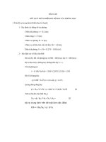 BÁO cáo kết QUẢ THÍ NGHIỆM đo độ rọi của PHÒNG học 