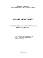   TỰ ĐỘNG HÓA TRÊN MÁY CẮT NẮN THÉP TRÒN THEO  KÍCH THƯỚC ĐỊNH SẴN 
