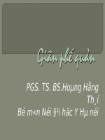 Bài giảng giãn phế quản