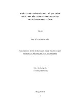   KHẢO SÁT QUY TRÌNH SẢN XUẤT VÀ QUY TRÌNH  KIỂM TRA CHẤT LƯỢNG SẢN PHẨM KEM TẠI  NHÀ MÁY KEM KIDO  CỦ CHI   