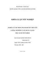 NGHIÊN CỨU HỆ THỐNG PHANH KHÍ NÉN TRÊN ÔTÔ  LẮP ĐẶT MÔ HÌNH VÀ XÂY DỰNG CÁC BÀI   THỰC HÀNH THÍ NGHIỆM 
