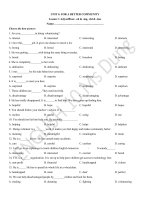 UNIT 4  FOR a BETTER COMMUNITY