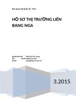 HỒ SƠ THỊ TRƯỜNG LIÊN BANG NGA