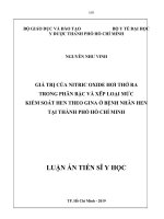 LATS Y HỌC Giá trị của nitric oxide hơi thở ra trong phân bậc và xếp loại mức kiểm soát hen theo GINA ở bệnh nhân hen tại thành phố Hồ Chí Minh (FULL TEXT)