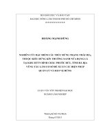  NGHIÊN CỨU ĐẶC ĐIỂM CẤU TRÚC RỪNG TRẠNG THÁI IIIA1  THUỘC KIỂU RỪNG KÍN THƯỜNG XANH NỬA RỤNG LÁ   TẠI KHU BTTN BÌNH CHÂU PHƯỚC BỬU, TỈNH BÀ RỊA   VŨNG TÀU LÀM CƠ SỞ ĐỀ XUẤT CÁC BIỆN PHÁP   QUẢN LÝ VÀ BẢO VỆ RỪNG     
