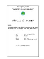 “PHÂN TÍCH TÌNH HÌNH CHUYỂN NHƯỢNG QUYỀN SỬ DỤNG ĐẤT TRÊN ĐỊA BÀN  HUYỆN CHƠN THÀNH  TỈNH BÌNH PHƯỚC TỪ KHI THÀNH LẬP HUYỆN ĐẾN NAY”   