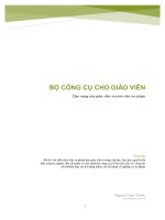 Bo cong cu cua giao vien thoi dai 4 0