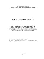     PHÂN LẬP VÀ KHẢO SÁT KHÁNG SINH ĐỒ CÁC   VI KHUẨN STAPHYLOCOCCUS COAGULASE ÂM   TỪ MẪU BỆNH PHẨM CỦA PHÒNG VI KHUẨN HÔ HẤP  VIỆN PASTEUR TP. HỒ CHÍ MINH NĂM 2009     