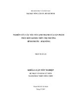 NGHIÊN CỨU CÁC YẾU TỐ CẠNH TRANH CỦA SẢN PHẨM  PHÂN BÓN KOMIX TRÊN THỊ TRƯỜNG   BÌNH PHƯỚC  ĐĂKNÔNG 