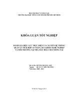   ĐÁNH GIÁ HIỆU LỰC THỰC HIỆN VÀ CẢI TIẾN HỆ THỐNG  QUẢN LÝ TÍCH HỢP AN TOÀN, SỨC KHỎE NGHỀ NGHIỆP  VÀ MÔI TRƯỜNG TẠI NHÀ MÁY HÓA CHẤT ĐỒNG NAI     