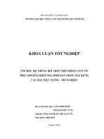 TÌM HIỂU HỆ THỐNG BÔI TRƠN TRÊN ĐỘNG CƠ Ô TÔ.  PHỤC HỒI BÀN KIỂM TRA BƠM DẦU NHỜN. XÂY DỰNG  CÁC BÀI THỰC HÀNH – THÍ NGHIỆM   