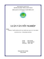 CHÆNH LYÙ BIEÁN ÑOÄNG ÑAÁT ÑAI TREÂN ÑÒA BAØN XAÕ TAÂN BÌNH  HUYEÄN DÓ AN  TÆNH BÌNH DÖÔNG   