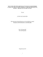 TỐI ƯU HÓA SINH TỔNG HỢP LIPASE TỪ BACILLUS LICHENIFORMIS  Ử DỤNG MA TRẬN PLACKETTBURMAN VÀ PHƯƠNG PHÁP ĐÁP ỨNG  BỀ MẶT – PHƯƠNG ÁN CẤU TRÚC CÓ TÂM     