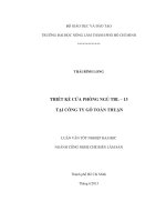 THIẾT KẾ CỬA PHÒNG NGỦ TBL – 13   TẠI CÔNG TY GỖ TOÀN THUẬN 