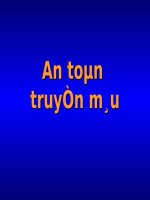 Bài giảng an toàn truyền máu