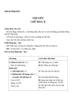 Giáo án Tiếng Việt 2 tuần 21 bài: Tập viết  Chữ hoa: R