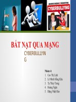 Slide Bắt nạt qua mạng