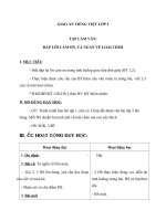 Giáo án Tiếng Việt 2 tuần 21 bài: Tập làm văn  Đáp lời cảm ơn, tả ngắn về loài chim