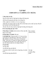 Giáo án Tiếng Việt 2 tuần 21 bài: Tập đọc  Chim sơn ca và bông cúc trắng