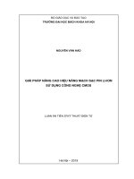 Giải pháp nâng cao hiệu năng mạch sạc pin li ion sử dụng công nghệ CMOS