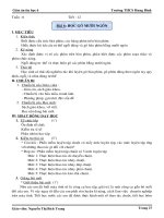 GIÁO ÁN TIN HỌC LỚP 6-TIẾT 12 (TUẦN 4)