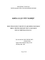 PHÂN TÍCH CƠ SỞ LÝ THUYẾT CỦA HỆ THỐNG CHẨN ĐOÁN  OBD II  PHƯƠNG PHÁP KẾT NỐI VÀ CHẨN ĐOÁN  VỚI CÁC THIẾT BỊ AUTO SCAN   