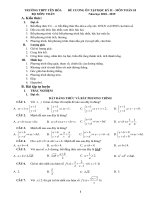 Đề cương ôn tập HK2 toán 10 năm 2018 – 2019 trường THPT yên hòa – hà nội 