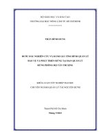 BƯỚC ĐẦU NGHIÊN CỨU VÀ ĐÁNH GIÁ TÌNH HÌNH QUẢN LÝ  BẢO VỆ VÀ PHÁT TRIỂN RỪNG TẠI BAN QUẢN LÝ  RỪNG PHÒNG HỘ TÂN THƯỢNG   