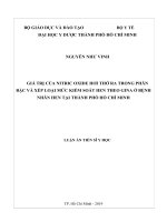 Giá trị của nitric oxide hơi thở ra trong phân bậc và xếp loại mức kiểm soát hen theo GINA ở bệnh nhân hen tại thành phố hồ chí minh 