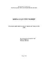   ỨNG DỤNG BIẾN ĐỔI WAVELET TRONG KỸ THUẬT NÉN  ẢNH       