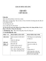 Giáo án Tiếng Việt 2 tuần 21 bài: Tập viết  Chữ hoa: R