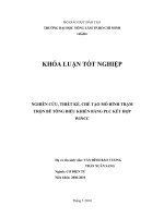   NGHIÊN CỨU, THIẾT KẾ, CHẾ TẠO MÔ HÌNH TRẠM  TRỘN BÊ TÔNG ĐIỀU KHIỂN BẰNG PLC KẾT HỢP  WINCC 