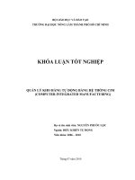   QUẢN LÝ KHO HÀNG TỰ ĐỘNG BẰNG HỆ THỐNG CIM                (COMPUTER INTEGRATED MANUFACTURING)     