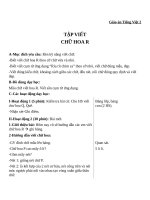 Giáo án Tiếng Việt 2 tuần 21 bài: Tập viết  Chữ hoa: R