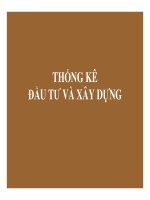 chuong 1 THỐNG KÊ ĐẦU TƯ VÀ XÂY DỰNG