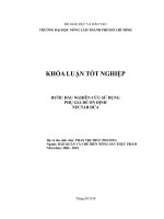   BƯỚC ĐẦU NGHIÊN CỨU SỬ DỤNG   PHỤ GIA ĐỂ ỔN ĐỊNH  NECTAR DỨA     