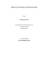 CHIẾT XUẤT TINH DẦU GẤC BẰNG ENZYME     