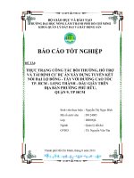 THỰC TRẠNG CÔNG TÁC BỒI THƯỜNG, HỖ TRỢ  VÀ TÁI ĐỊNH CƯ DỰ ÁN XÂY DỰNG TUYẾN KẾT  NỐI ĐẠI LỘ ĐÔNG  TÂY VỚI ĐƯỜNG CAO TỐC   TP. HCM  LONG THÀNH  DẦU GIÂY TRÊN   ĐỊA BÀN PHƯỜNG PHÚ HỮU,   QUẬN 9, TP HCM 