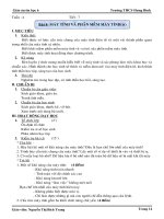 GIÁO ÁN TIN HỌC LỚP 6-TIẾT 7 (TUẦN 4)