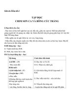 Giáo án Tiếng Việt 2 tuần 21 bài: Tập đọc  Chim sơn ca và bông cúc trắng