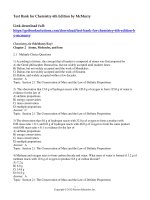 Test bank for chemistry 6th edition by mcmurry 