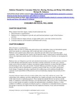 Solution manual for consumer behavior buying having and being 12th edition by solomon  