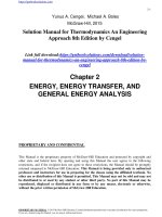 Solution manual for thermodynamics an engineering approach 8th edition by cengel 