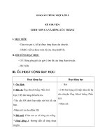 Giáo án Tiếng Việt 2 tuần 21 bài: Kể chuyện  Chim sơn ca và bông cúc trắng