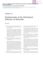 Solution manual for manufacturing processes for engineering materials 5th edition by kalpakjian 