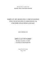     NGHIÊN CỨU MỨC ĐỘ HÀI LÒNG VÀ MỘT SỐ GIẢI PHÁP  NÂNG CAO SỰ HÀI LÒNG CỦA KHÁCH HÀNG TẠI   TP.HCM ĐỐI VỚI SẢN PHẨM GÀ RÁN KFC     